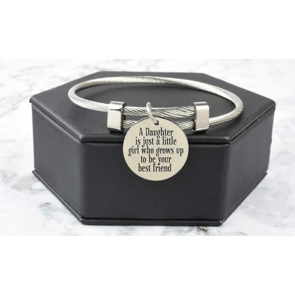 Inspirational Bangle Bracelet Stainless Steel - Picture 5 of 9